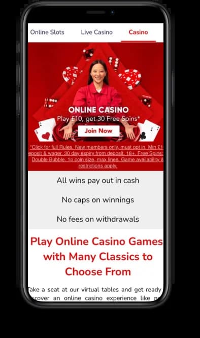 Virgin Slots UK Mobile